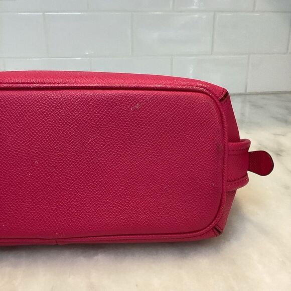 Coach Prince Street Cross Grain Leather Mini Convertible Domed Satchel Bag - Picture 7 of 15